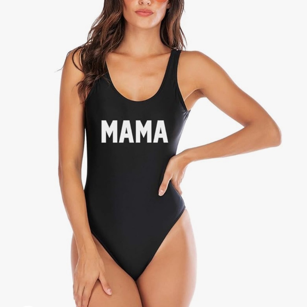 🔵 23) Women’s MAMA one piece swimsuit NEW without tag size MEDIUM